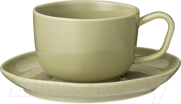 Изображение товара Чашка с блюдцем Lefard Trendy / 85-1835 (зеленый)