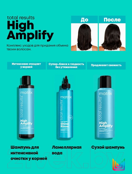 Изображение товара Набор косметики для волос MATRIX Total Results High Amplify Шампунь 300мл+Кондиционер 300мл