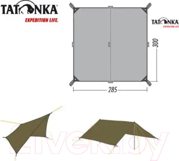 Изображение товара Тент Tatonka Tarp 2 Simple / 2479.001 (ассорти)