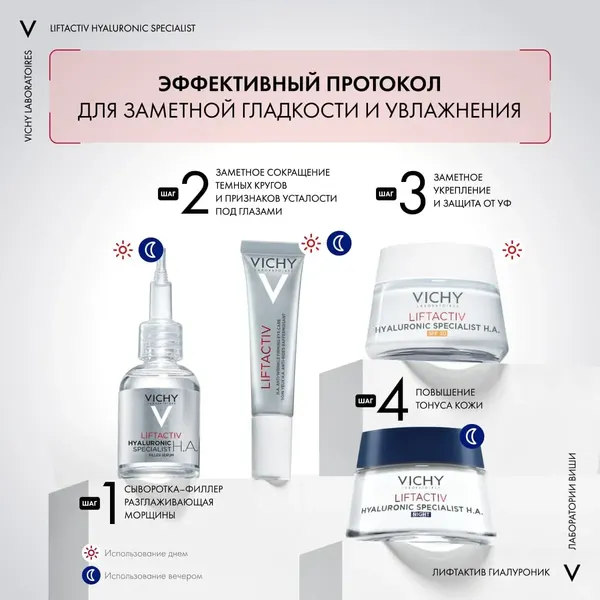 Изображение товара Набор косметики для лица Vichy Liftactiv Supreme Крем д/лица SPF30 50мл+Крем д/лица ночной 50мл