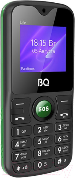 Изображение товара Мобильный телефон BQ Life BQ-1853 (черный/зеленый)