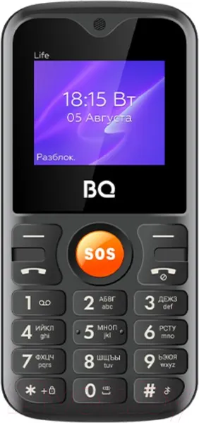 Изображение товара Мобильный телефон BQ Life BQ-1853 (черный/оранжевый)