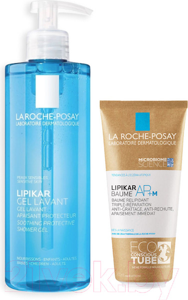 Изображение товара Набор косметики для тела La Roche-Posay Lipikar Бальзам для тела AP+M Eco 200мл+Гель для душа 400мл