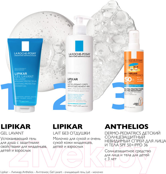 Изображение товара Набор косметики для тела La Roche-Posay Lipikar Бальзам для тела AP+M Eco 200мл+Гель для душа 400мл