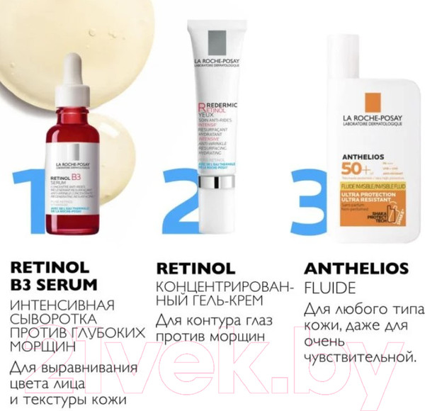 Изображение товара Набор косметики для лица La Roche-Posay Redermic R Крем для лица 30мл+Крем для век 15мл