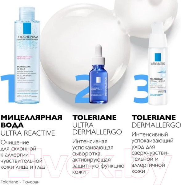 Изображение товара Набор косметики для лица La Roche-Posay Toleriane Флюид для лица 40мл+Гель для умывания 400мл