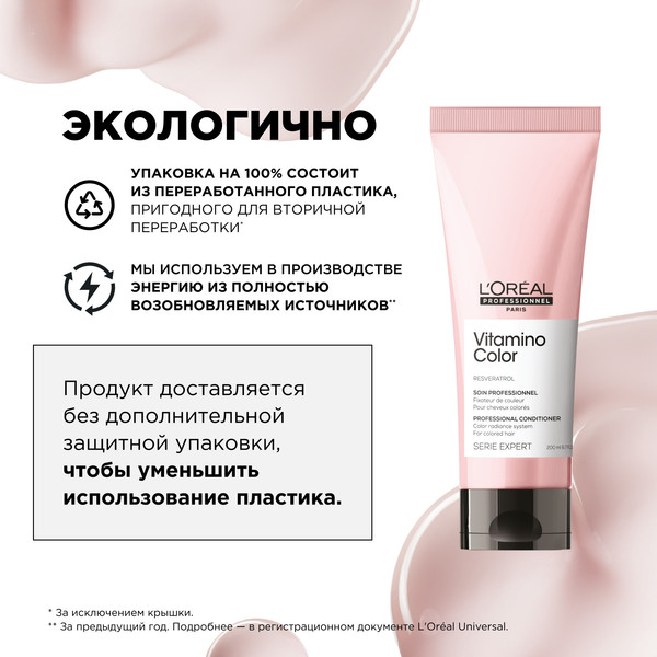 Изображение товара Набор косметики для волос L'Oreal Professionnel Vitamino Color Шампунь 300мл + Кондиционер 200мл