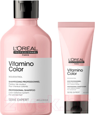 Изображение товара Набор косметики для волос L'Oreal Professionnel Vitamino Color Шампунь 300мл + Кондиционер 200мл