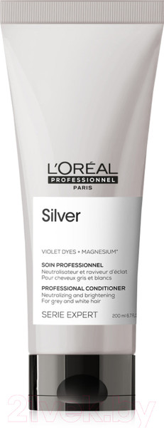 Изображение товара Набор косметики для волос L'Oreal Professionnel Silver Шампунь 300мл+Тонирующий кондиционер 200мл