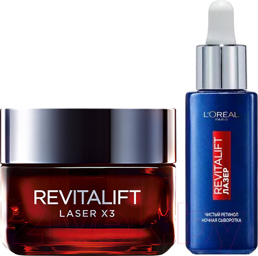 Изображение товара Набор косметики для лица L'Oreal Paris Dermo Expertise Крем 50мл+Сыворотка Ретинол ночная 30мл
