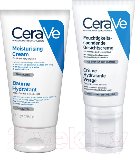 Изображение товара Набор косметики для лица CeraVe Крем для сухой кожи+Лосьон для нормальной и сухой кожи (50мл+52мл)
