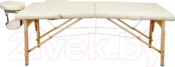 Изображение товара Массажный стол Atlas Sport Складной 2-с 60см (бежевый/деревянный)