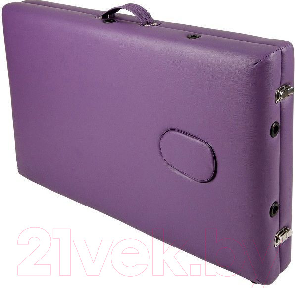 Изображение товара Массажный стол Atlas Sport Складной 2-с 60см (фиолетовый/деревянный)