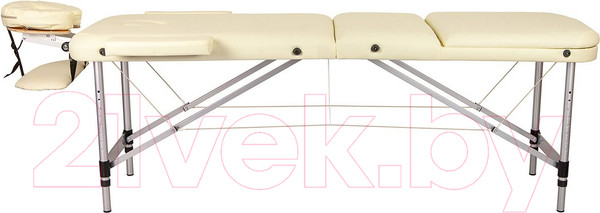 Изображение товара Массажный стол Atlas Sport Складной 3-с 60см (бежевый/ алюминиевый)
