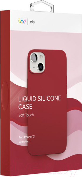 Изображение товара Чехол-накладка VLP Silicone Case для iPhone 13 Pro / vlp-SC21-P61RD (красный)