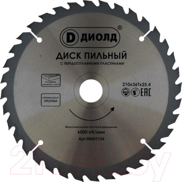 Изображение товара Пильный диск Диолд 90061134