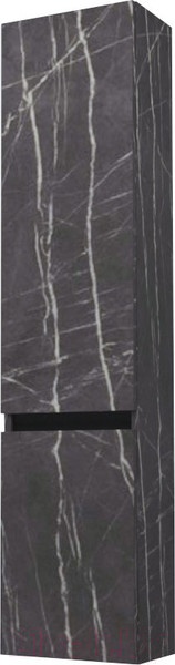 Изображение товара Шкаф-пенал для ванной Дабер 019 / СТ19.0.2.12Ч (мрамор черный/черный)