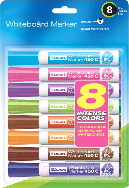 Изображение товара Набор маркеров Luxor 450C / 3650F/8BC (8цв)