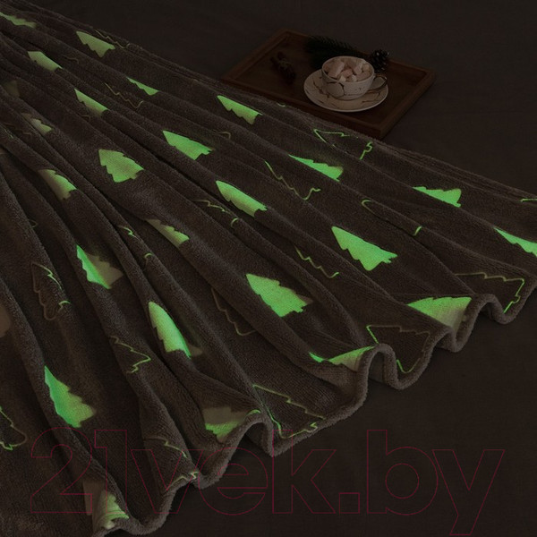 Изображение товара Плед Этель Елочки 7880903 (корал-флис)