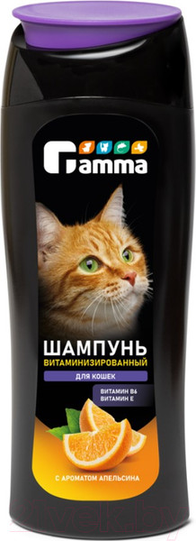 Изображение товара Шампунь для животных Gamma Витаминизированный для кошек / 20592010 (400мл)