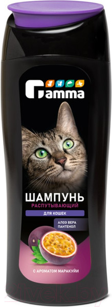 Изображение товара Шампунь для животных Gamma Распутывающий для кошек / 20592009 (400мл)