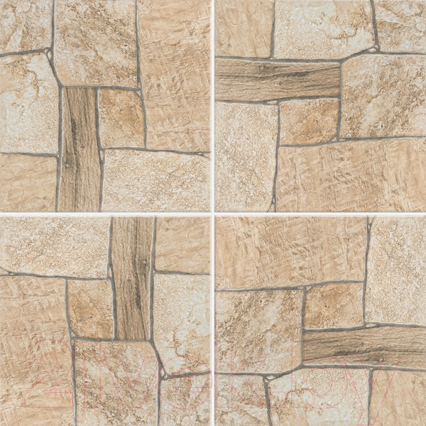 Изображение товара Плитка Cersanit Exterio Рельеф 16433 (298x298, бежевый)