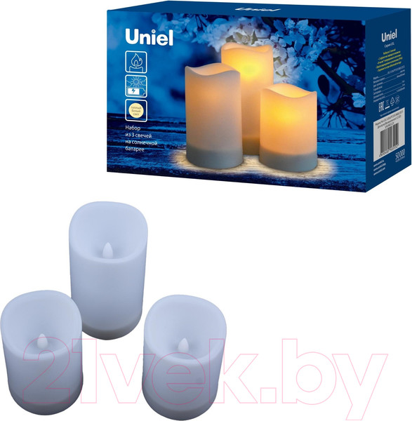 Изображение товара Набор электронных свечей Uniel Candle Set3 UL-00009381 / USL-S-816/PT150