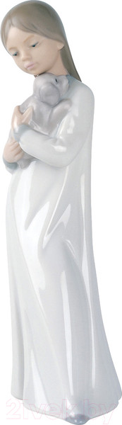 Изображение товара Статуэтка NAO Animals Девочка со щенком / 02000563