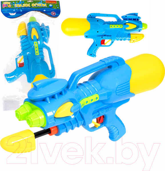 Изображение товара Бластер игрушечный Bondibon Водный. Наше лето / ВВ2849-Б