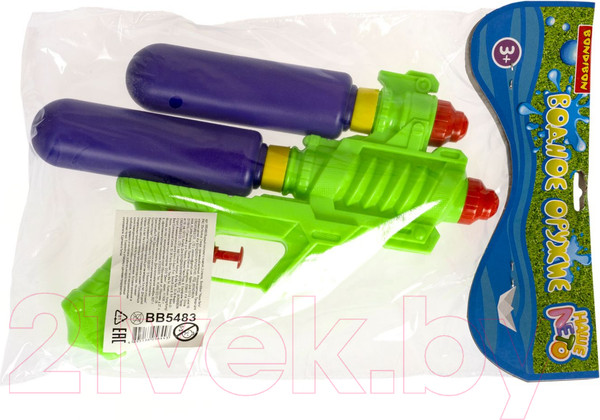 Изображение товара Бластер игрушечный Bondibon Водный. Наше лето / ВВ5483-Б
