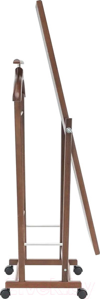 Изображение товара Стойка для одежды Мебелик Костюмная с зеркалом на колесах В 24Н (средне-коричневый)