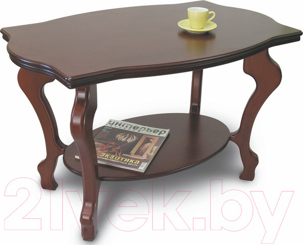 Изображение товара Журнальный столик Мебелик Берже 1 (темно-коричневый)