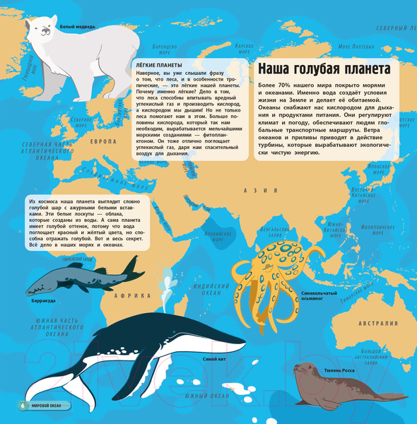 Изображение товара Энциклопедия Эксмо Удивительный атлас морских обитателей (Коллинз Д.)