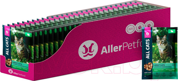 Изображение товара Влажный корм для кошек All Cats Тефтельки с кроликом в соусе (85г)