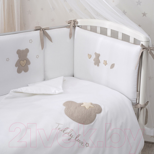 Изображение товара Комплект постельный для малышей Perina Teddy Love / ТЛ2.140-01.12 (песочный)