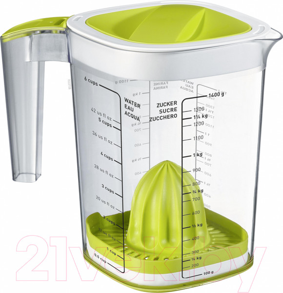 Изображение товара Соковыжималка ручная Rotho Loft / 1026005070 (прозрачный/зеленый)