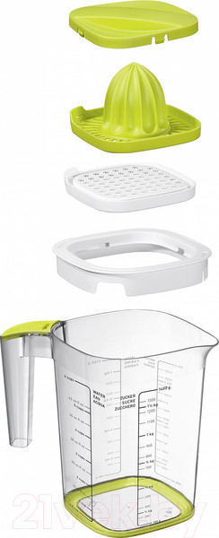 Изображение товара Соковыжималка ручная Rotho Loft / 1026005070 (прозрачный/зеленый)