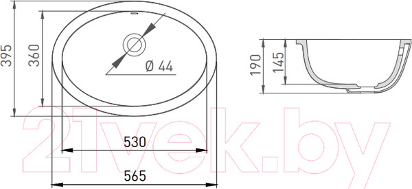 Изображение товара Умывальник Salini Callista 1101209M