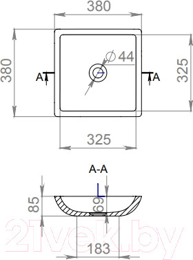 Изображение товара Умывальник Salini Callista 1101108G