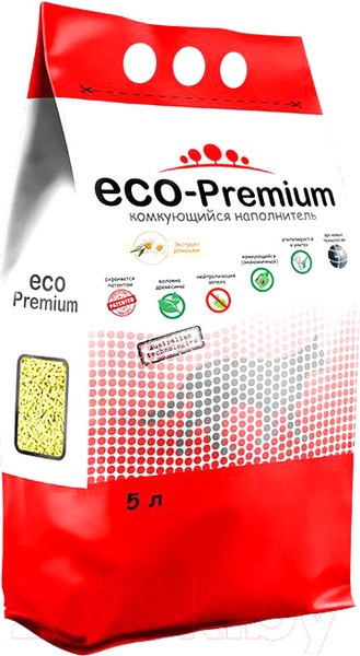 Изображение товара Наполнитель для туалета Eco-Premium Ромашка (5л, 1.9кг)