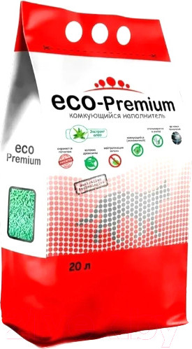 Изображение товара Наполнитель для туалета Eco-Premium Алоэ (20л, 7.6кг)