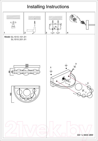 Изображение товара Бра ST Luce SL1510.201.01