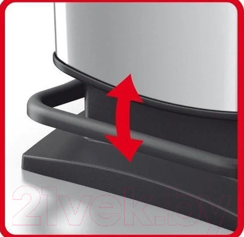 Изображение товара Контейнер для мусора Rotho Paso Treteimer с педалью / 1754011003 (20л, черный/рисунок)