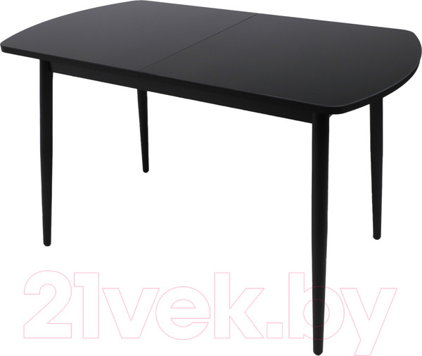 Изображение товара Обеденный стол Listvig Винер GR 120-152x70 (черный)