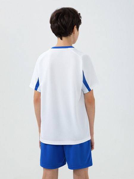 Изображение товара Футбольная форма Kelme Short-Sleeved Football Suit / 8251ZB3002-100 (р.120, белый/синий)