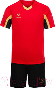 Изображение товара Футбольная форма Kelme Short-Sleeved Football Suit / 8251ZB3002-600 (р.120, красный/черный)