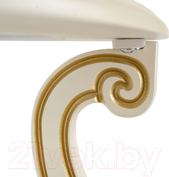 Изображение товара Журнальный столик Мебелик Грация С (слоновая кость/золото)