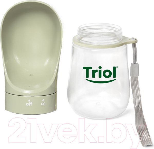 Изображение товара Поилка дорожная для животных Triol Travel Компакт / 30221028 (оливковый)