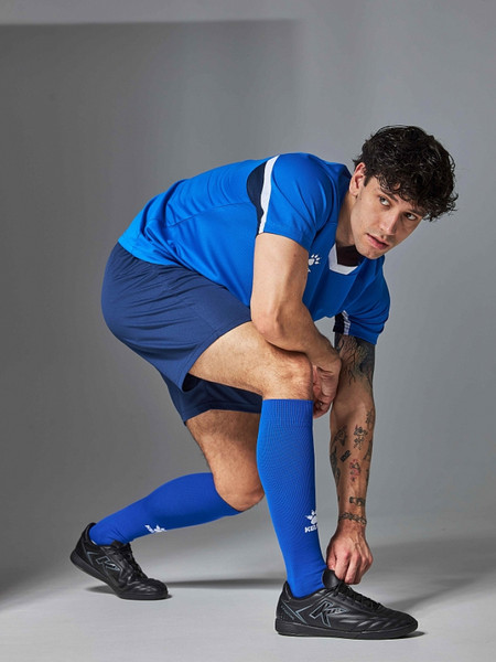 Изображение товара Футбольная форма Kelme Short-Sleeved Football Suit / 8251ZB1002-481 (4XL, синий/темно-синий)