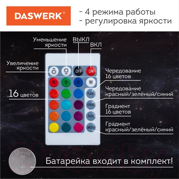 Изображение товара Ночник Daswerk Вселенная / 237953